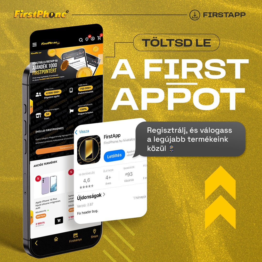 Töltsd le a FirstAppot! 📱