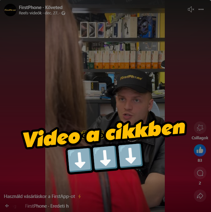 Mindig használd a FirstApp-ot az üzleteinkben is❗