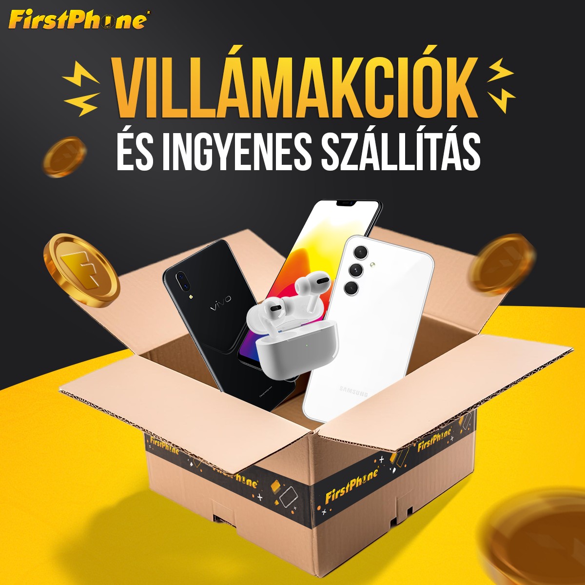 Csapj le a legjobb ajánlatokra villámgyorsan a FirstAppon! ⚡📲