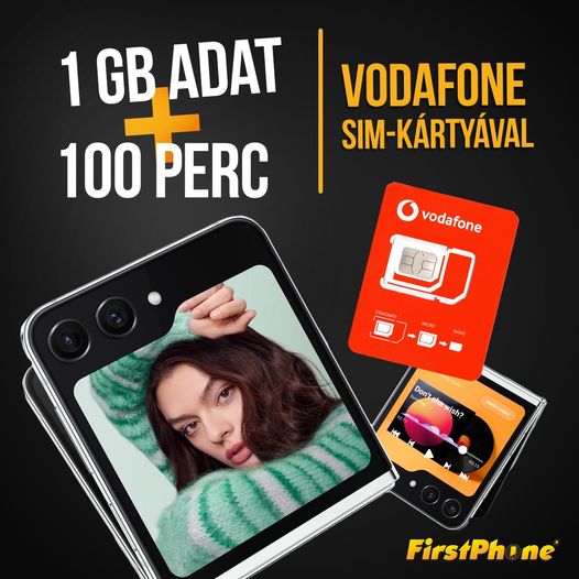 Ajándék Vodafone SIM 1GB adattal és 100 perccel!