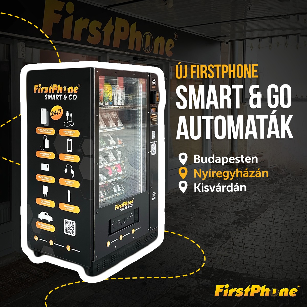 Keresd városodban a FirtsPhone Smart & Go-t!