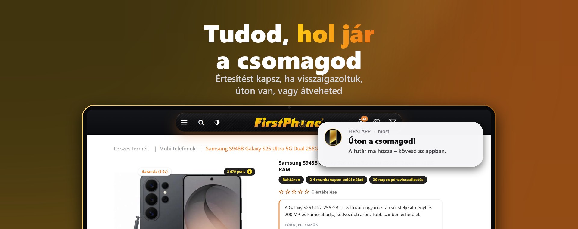 📲🔔 Megújult a FirstApp: azonnali értesítések, új ikon és még több!