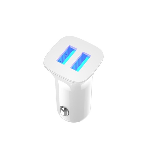 XO CC31 autós töltő (2xUSB port), fehér