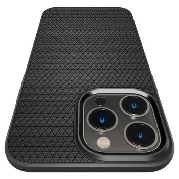 Apple iPhone 14 Pro Spigen liquid air prémium hátlap tok (Matt Fekete)