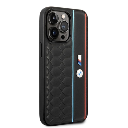 Apple iPhone 14 Pro BMW M Hexagon mintás tok (Fekete) - BMHCP14L22PGVK