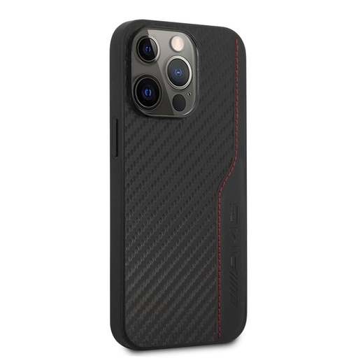 Apple iPhone 14 Pro Max AMG karbon mintás szilikon hátlap tok (Fekete)