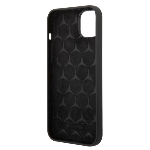 Apple iPhone 14 Mercedes liquid silicone hátlap tok (Fekete)