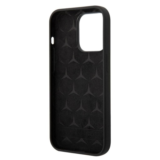 Apple iPhone 14 Pro Mercedes liquid silicone hátlap tok (Fekete)