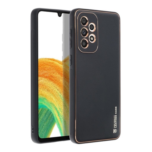 Samsung Galaxy A33 5G Forcell bőr hátlap tok (Fekete)
