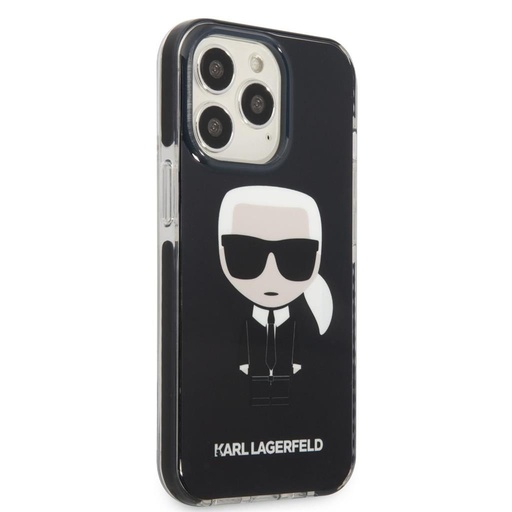 Apple iPhone 13 Pro Karl Lagerfeld TPE Full Body Ikonik tok (Fekete) – KLHCP13LTPEIKK