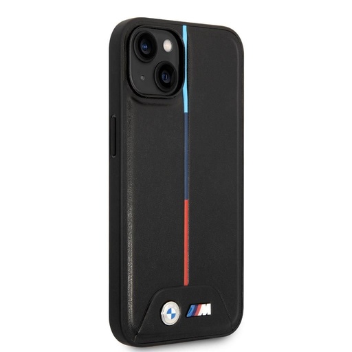 Apple iPhone 14 BMW M tok – Tricolor Stripe (Fekete) - BMHCP14S22PVTK