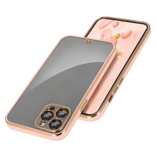 Apple iPhone 12 Forcell lux szilikon hátlap tok (Rózsaszín)