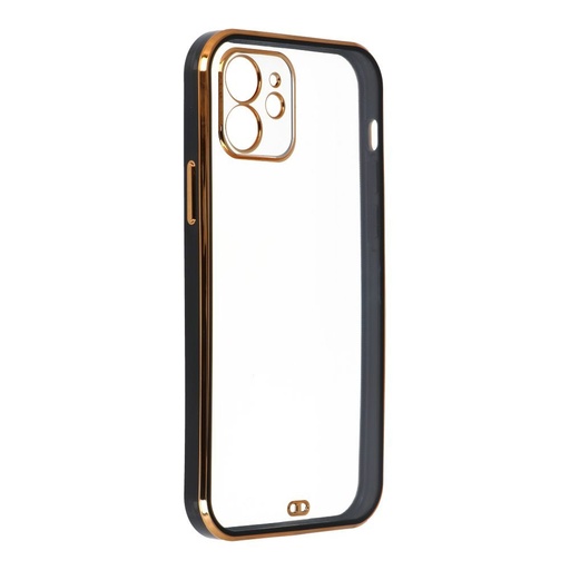 Apple iPhone 12 Forcell lux szilikon hátlap tok (Fekete)