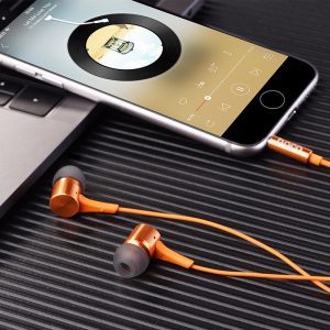 Hoco M54 headset (jack 3,5mm) mikrofonos, narancs