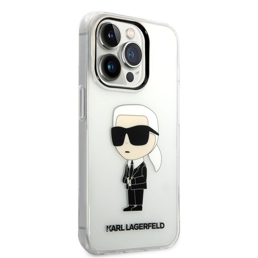 Apple iPhone 14 Pro Max Karl Lagerfeld IML Ikonik NFT tok (Átlátszó) – KLHCP14XHNIKTCT