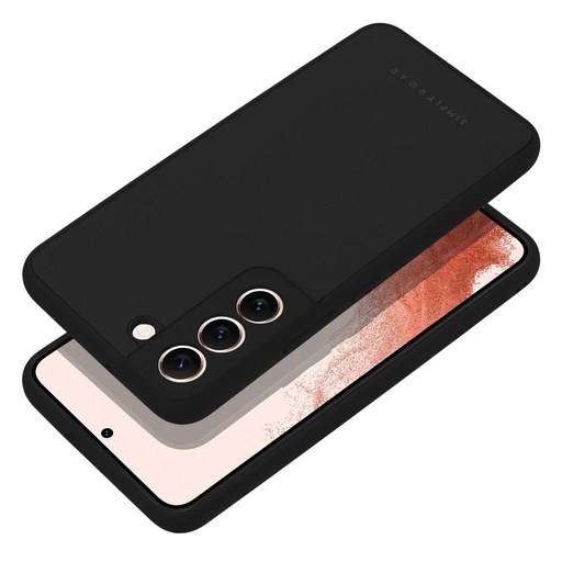 Samsung Galaxy S22 Roar matt üveg hátlap tok, fekete