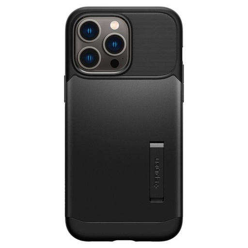 Apple iPhone 14 Pro Spigen slim armor ütésálló hátlap tok (Fekete)
