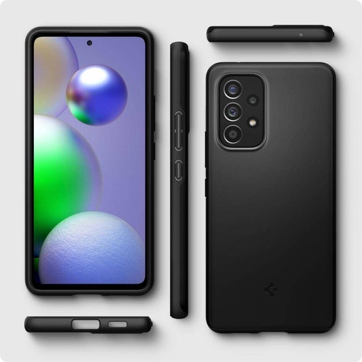 Samsung Galaxy A53 5G Spigen thin fit prémium hátlap tok (Fekete)