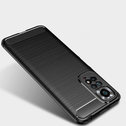 Xiaomi Redmi Note 11 4G/Redmi Note 11S 4G Tech Protect TPU Carbon hátlap tok, (Fekete)