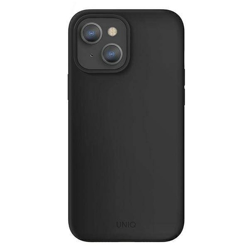 Apple iPhone 13 UNIQ Lino Hue hátlap tok (Fekete)