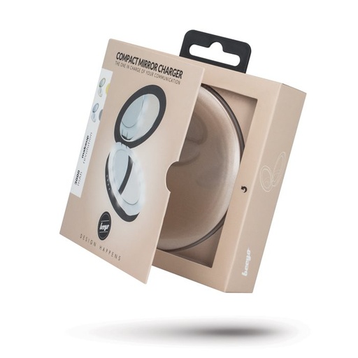 Beeyo Compact Mirror 3000mAh power bank, arany