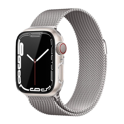 Apple Watch 7/Watch 8 41mm Hoco WS3 Shadow tok beépített üvegfóliával (Átlátszó)