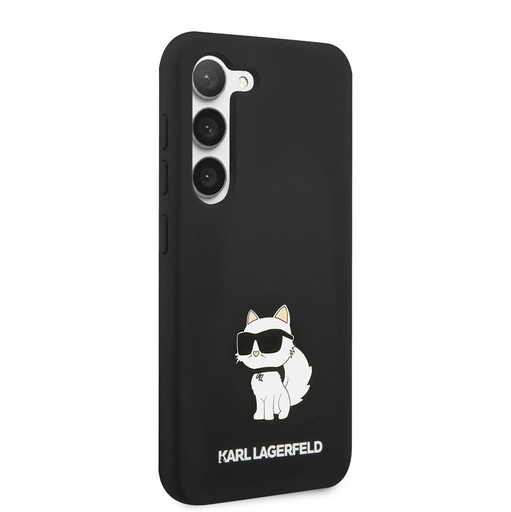 Samsung Galaxy S23+ Black Karl Lagerfeld Liquid Silicone Choupette NFT tok (Fekete) – KLHCS23MSNCHBCK