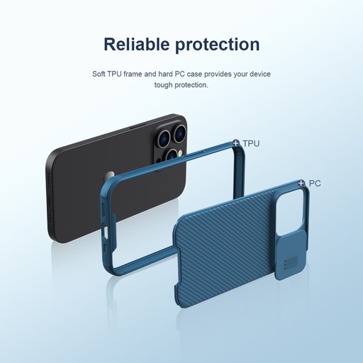 Apple iPhone 14 Pro Nillkin CamShield Pro MagSafe hátlap tok (Fekete)