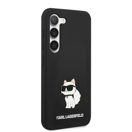 Samsung Galaxy S23 Black Karl Lagerfeld Liquid Silicone Choupette NFT tok (Fekete) – KLHCS23SSNCHBCK