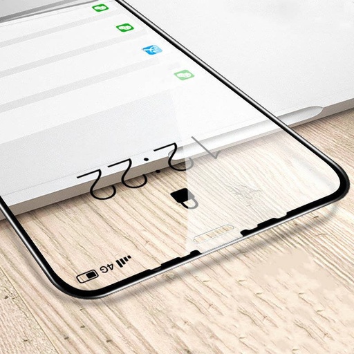 Samsung Galaxy S23 Plus Kerámia üvegfólia átlátszó (fekete keret)