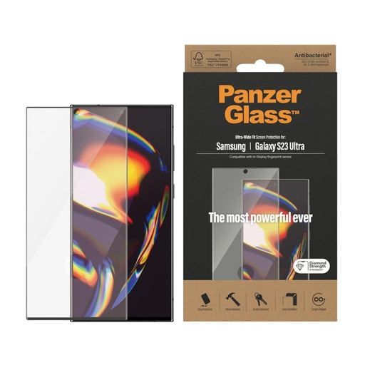 Samsung Galaxy S23 Ultra PanzerGlass ultra wide fit prémium üvegfólia átlátszó