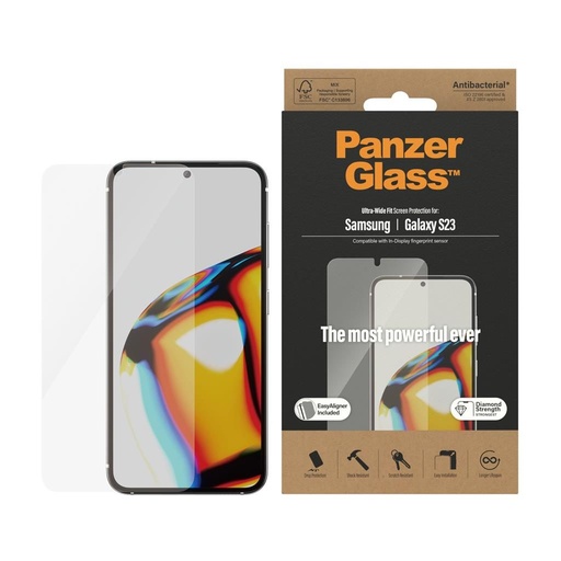 Samsung Galaxy S23 5G PanzerGlass ultra wide fit prémium üvegfólia átlátszó