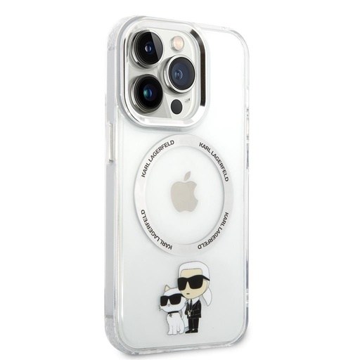 Apple iPhone 13 Pro Karl Lagerfeld MagSafe Compatible IML Karl and Choupette NFT tok (Átlátszó) – KLHMP13LHNKCIT