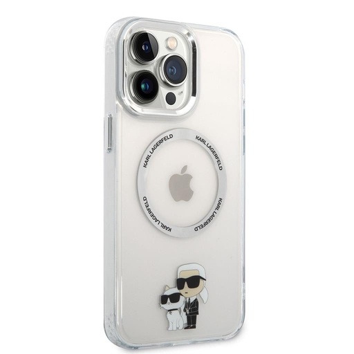 Apple iPhone 13 Pro Max Karl Lagerfeld MagSafe Compatible IML Karl and Choupette NFT tok (Átlátszó) – KLHMP13XHNKCIT