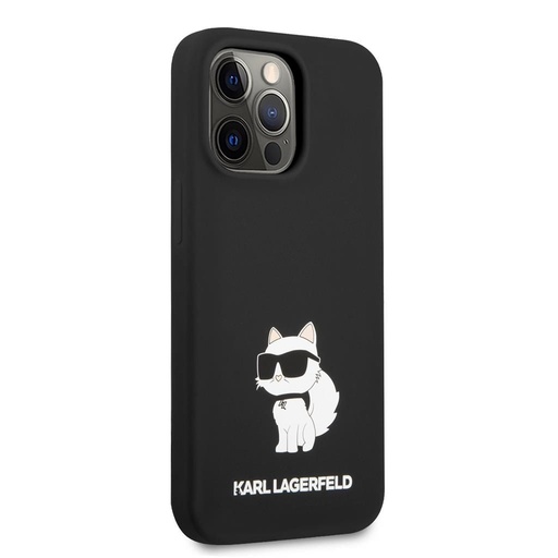 Apple iPhone 13 Pro Karl Lagerfeld Liquid Silicone Choupette NFT tok (Fekete) – KLHCP13LSNCHBCK