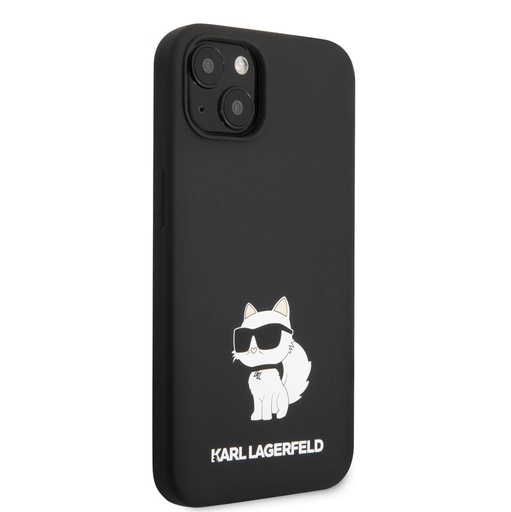 Apple iPhone 13 Karl Lagerfeld Liquid Silicone Choupette NFT tok (Fekete) – KLHCP13MSNCHBCK