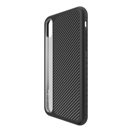 Apple iPhone X/ XS Dotfes luxurious prémium hátlap tok, (Fekete)
