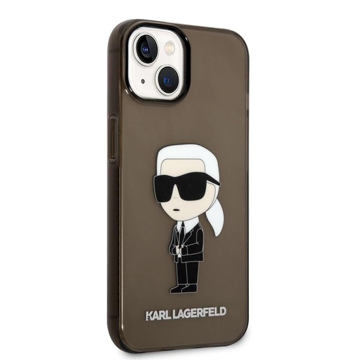 Apple iPhone 14 Karl Lagerfeld IML Ikonik NFT tok (Fekete) – KLHCP14SHNIKTCK