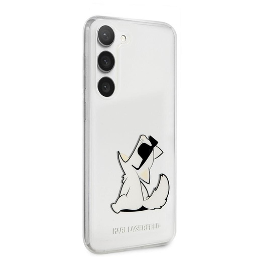 Samsung Galaxy S23+ Karl Lagerfeld PC/TPU Choupette Eat tok (Átlátszó) – KLHCS23MCFNRC