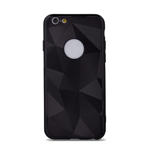 Apple iPhone 6 / iPhone 6S / iPhone 7 / iPhone 8 / iPhone SE 2020 / iPhone SE 2022 geometric matt hátlap tok (Fekete)