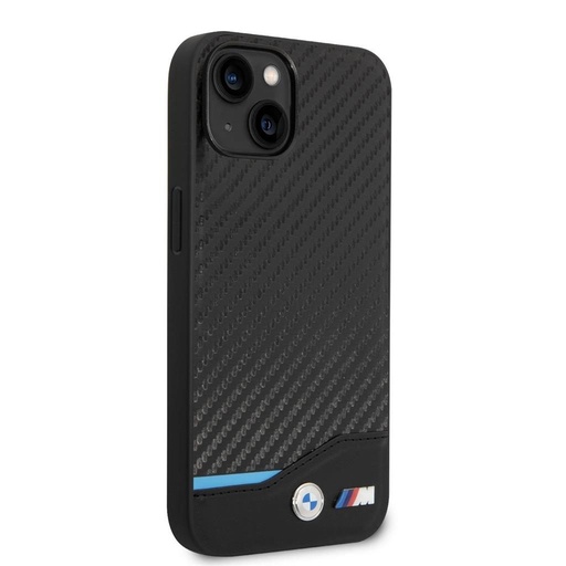Apple iPhone 14 Plus BMW M PU Carbon tok – Blue Line (Fekete) - BMHCP14M22NBCK