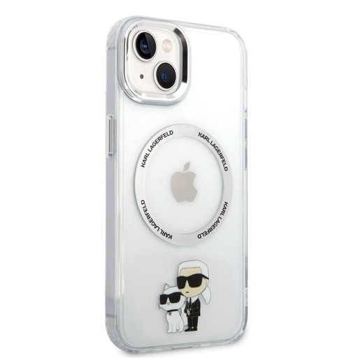Apple iPhone 14 Plus Karl Lagerfeld MagSafe Compatible IML Karl and Choupette NFT tok (Átlátszó) – KLHMP14MHNKCIT