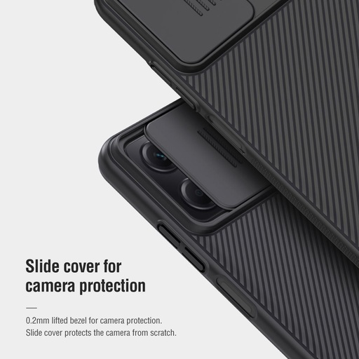 Xiaomi Redmi Note 12 5G / Poco X5 5G Nillkin CamShield hátlap tok (Fekete)