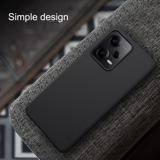 Xiaomi Redmi Note 12 Pro 5G / Poco X5 Pro 5G Nillkin Super Frosted shield hátlap tok (Fekete)