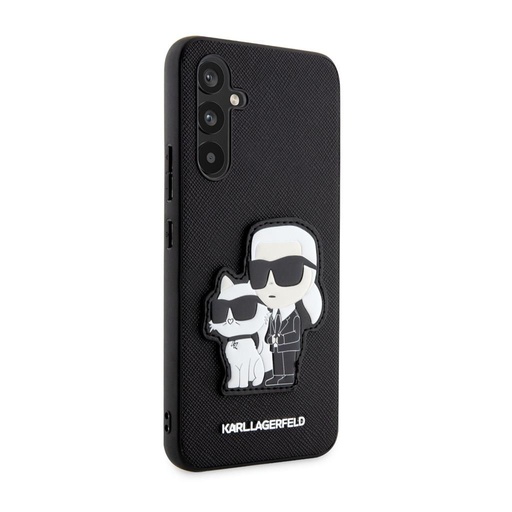 Samsung Galaxy A34 5G Karl Lagerfeld PU Saffiano Karl and Choupette NFT tok (Fekete) – KLHCA34SANKCPK