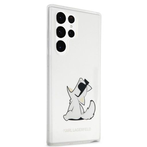 Samsung Galaxy S23 Ultra Karl Lagerfeld PC/TPU Choupette Eat tok (Átlátszó) – KLHCS23LCFNRC