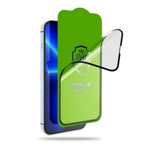 Samsung Galaxy A34 5G 5D flexibilis hybrid üvegfólia átlátszó (fekete peremmel)