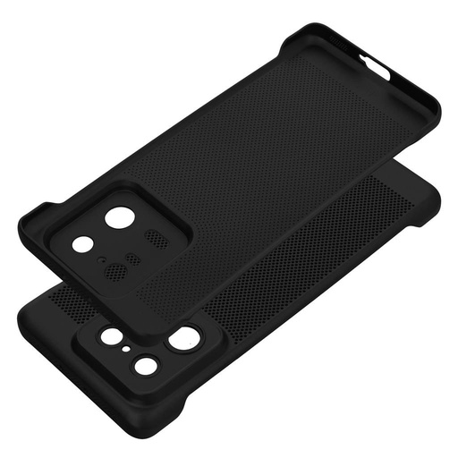 Xiaomi 13 Pro Breezy lyukacsos műanyag hátlap tok (Fekete)