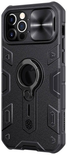 Apple iPhone 12 / iPhone 12 Pro Nillkin CamShield Armor hátlap tok (Fekete)