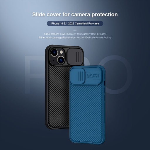 Apple iPhone 14 Nillkin Camshield Pro hátlap tok (fekete)